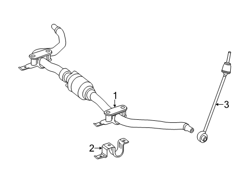2015 Mercedes-Benz ML63 AMG Stabilizer Bar & Components Diagram 3