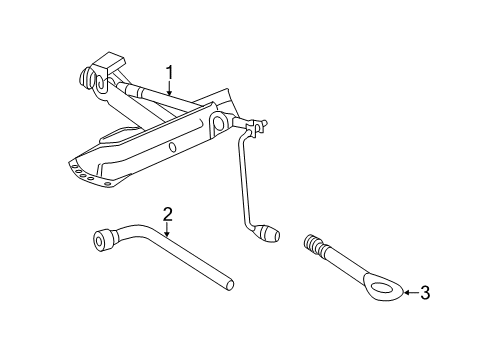 2016 Mercedes-Benz SLK300 Jack & Components