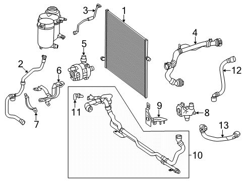 2024 Mercedes-Benz GLC300 Intercooler Diagram