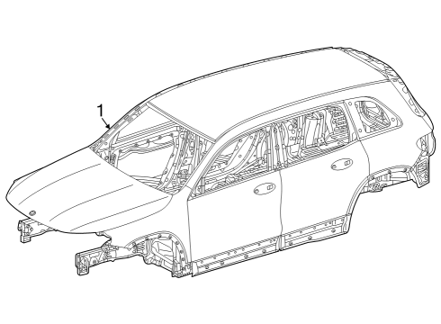 2023 Mercedes-Benz EQB 250+ Body Shell