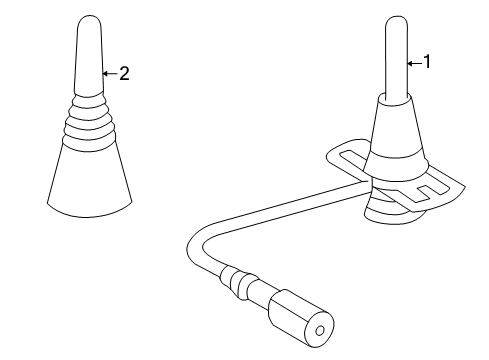 2003 Mercedes-Benz G55 AMG Antenna & Radio