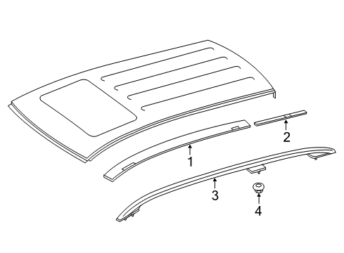 2014 Mercedes-Benz GL550 Roof Rack