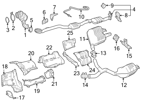 2019 Mercedes-Benz C300 Exhaust Components
