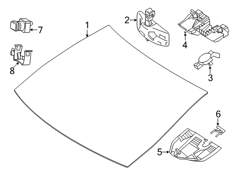 2024 Mercedes-Benz CLE53 AMG Glass - Windshield