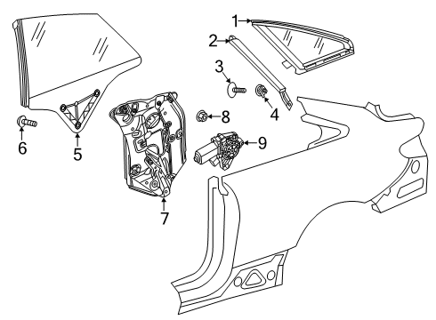 2020 Mercedes-Benz E53 AMG Door Diagram 5