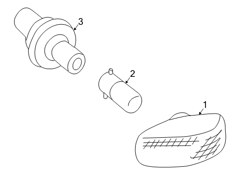 1998 Mercedes-Benz CLK320 Signal Lamps Diagram