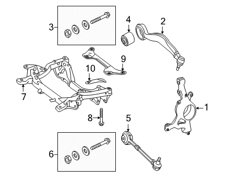 2017 Mercedes-Benz CLS550 Front Suspension Components Diagram 3