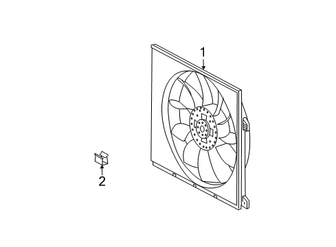 2001 Mercedes-Benz ML55 AMG Cooling Fan Diagram