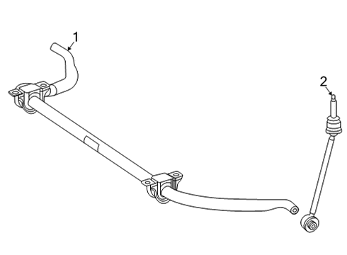 2021 Mercedes-Benz GLE53 AMG Stabilizer Bar & Components Diagram 2