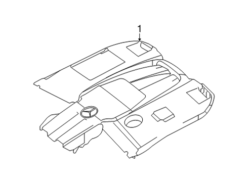 2021 Mercedes-Benz GLE63 AMG S SUV Engine Appearance Cover