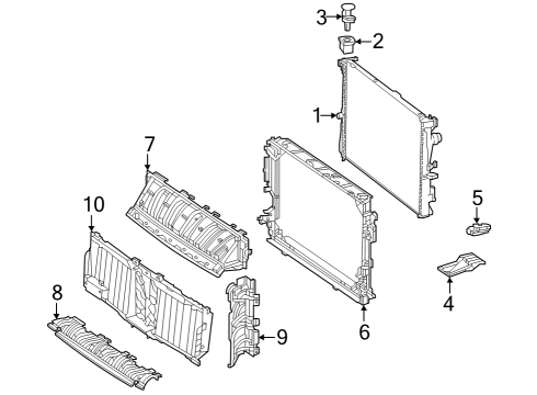 2023 Mercedes-Benz EQE 350+ Cooling System - Traction Motor Component Diagram 7