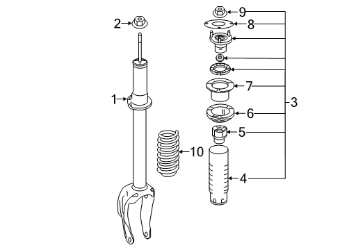 2017 Mercedes-Benz GLE300d Shocks & Components Diagram 2