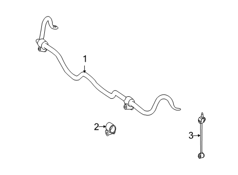 2011 Mercedes-Benz S600 Stabilizer Bar & Components Diagram
