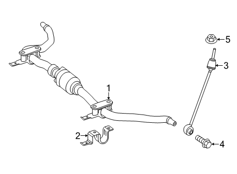 2016 Mercedes-Benz GLE300d Stabilizer Bar & Components Diagram 4