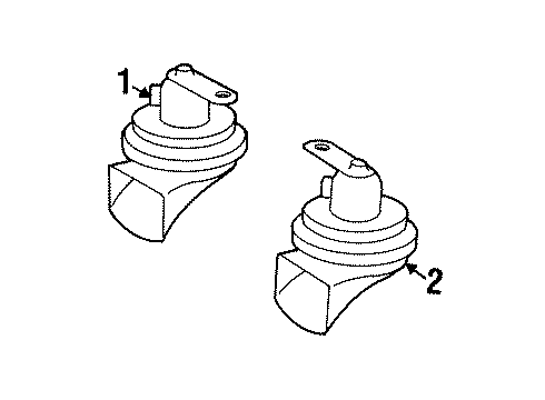 1992 Mercedes-Benz 400SE Horn Diagram