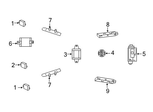2024 Mercedes-Benz CLA35 AMG Antenna & Radio Diagram