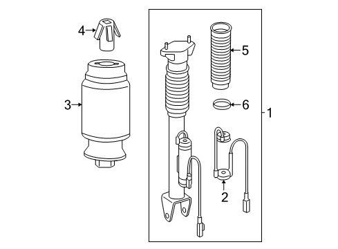 2017 Mercedes-Benz GLE300d Shocks & Components Diagram 4