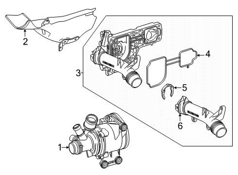 2025 Mercedes-Benz G550 Water Pump Diagram