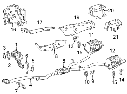 2016 Mercedes-Benz SLK300 Exhaust Components