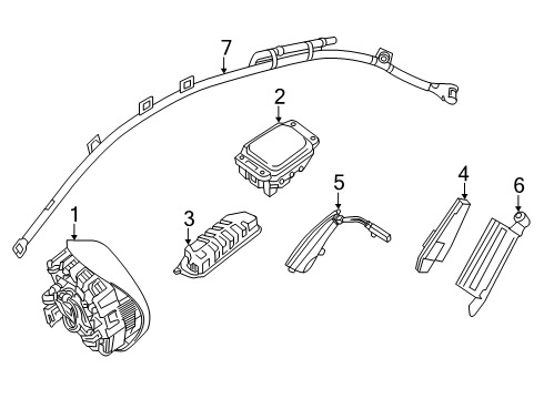 2025 Mercedes-Benz E53 AMG Air Bag Components