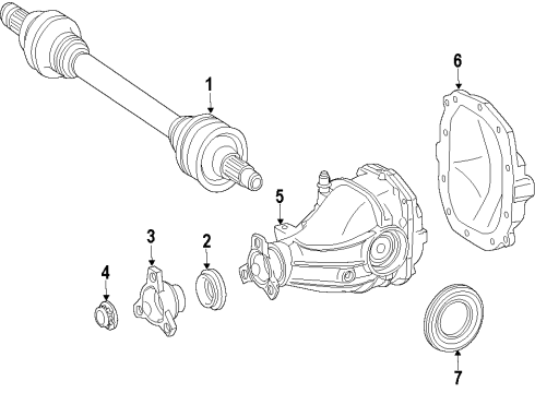 2014 Mercedes-Benz E350 Rear Axle Shafts & Joints Diagram