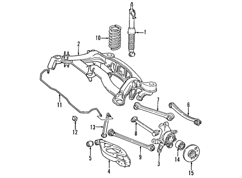 1991 Mercedes-Benz 300SL Lower Control Arm - Rear