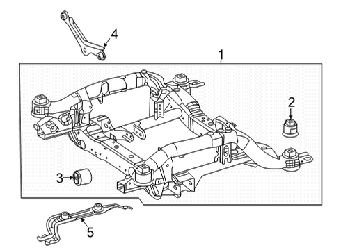 2025 Mercedes-Benz GLS450 Suspension Mounting - Front