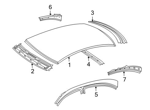 2011 Mercedes-Benz CLS63 AMG Roof & Components