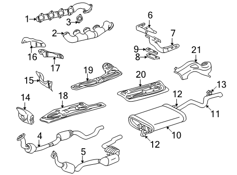 2002 Mercedes-Benz ML500 Exhaust Components