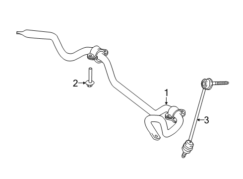 2019 Mercedes-Benz S560 Stabilizer Bar & Components Diagram 5