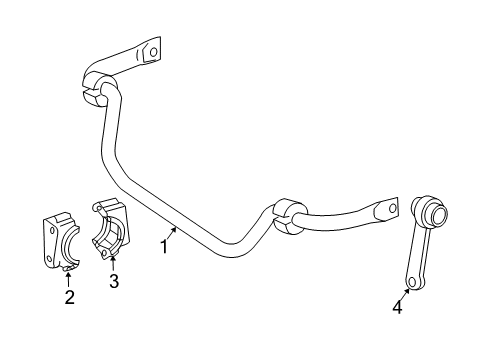 2004 Mercedes-Benz E320 Stabilizer Bar & Components Diagram 3
