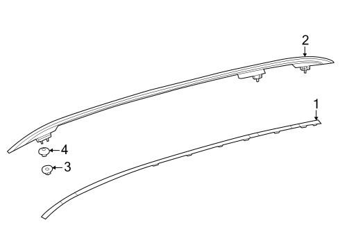 2024 Mercedes-Benz EQB 250+ Exterior Trim - Roof Diagram 2