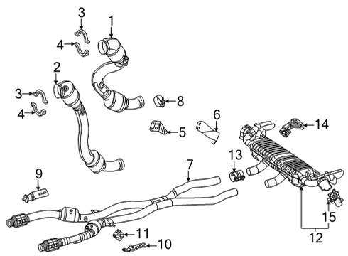 2025 Mercedes-Benz GLS63 AMG Exhaust Components