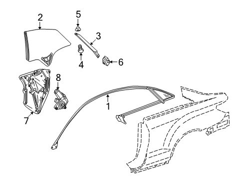 2017 Mercedes-Benz E400 Door Diagram 4