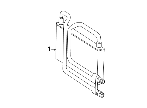 2010 Mercedes-Benz S63 AMG Power Steering Oil Cooler