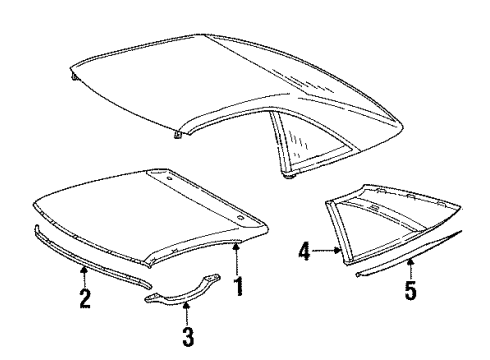 1991 Mercedes-Benz 300SL Interior Trim - Top