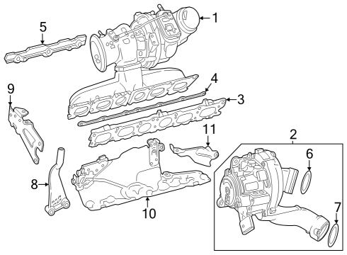 2025 Mercedes-Benz GLS450 Turbocharger & Components