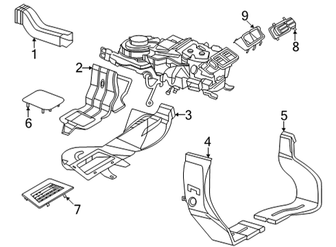 2024 Mercedes-Benz S580e Ducts Diagram 2