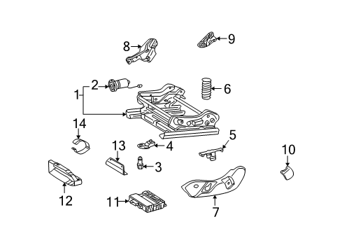 2003 Mercedes-Benz G500 Power Seats Diagram
