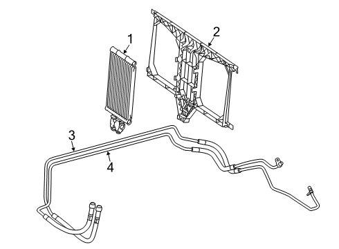 2019 Mercedes-Benz Sprinter 2500 Oil Cooler - Transmission Diagram 2