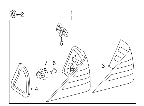 2000 Mercedes-Benz S430 Tail Lamps Diagram