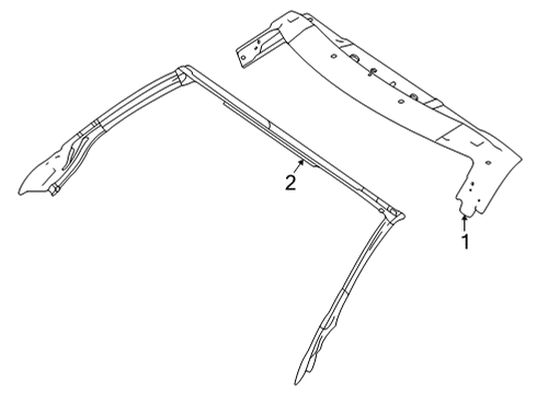 2019 Mercedes-Benz AMG GT C Windshield Header & Components