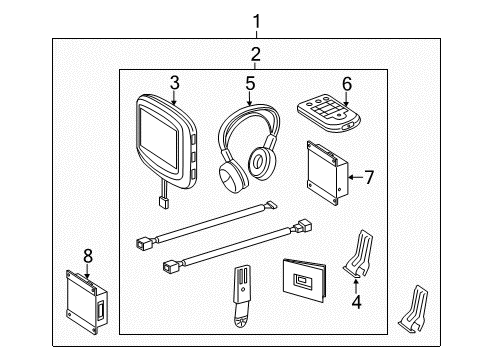 2013 Mercedes-Benz GLK350 Entertainment System Components