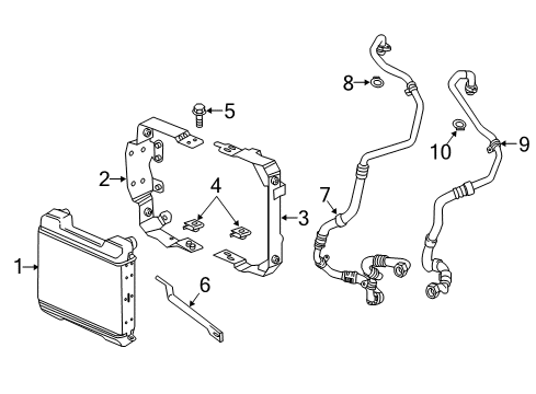 2015 Mercedes-Benz G63 AMG Engine Oil Cooler