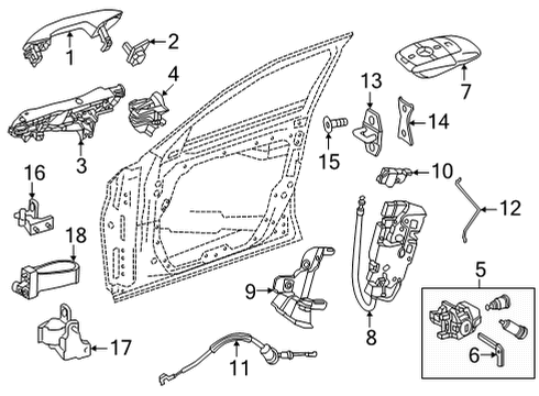2024 Mercedes-Benz C63 AMG S E Performance Front Door - Lock & Hardware