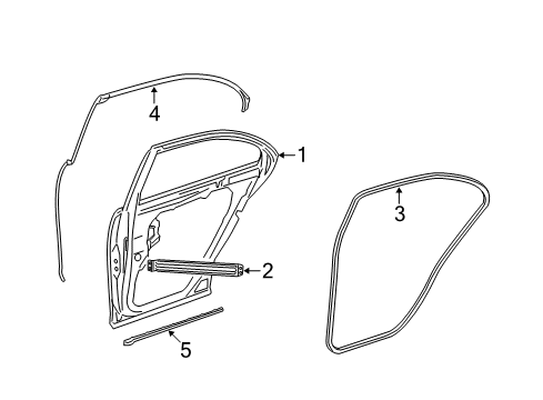 2007 Mercedes-Benz S550 Door & Components