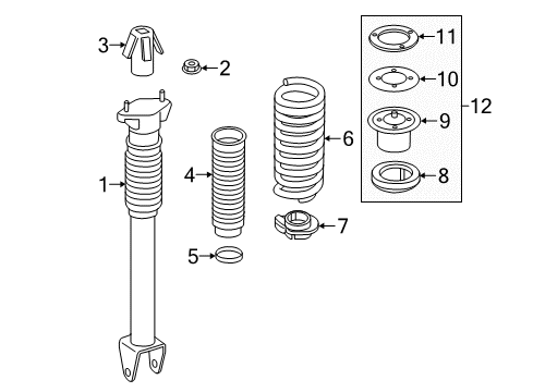2017 Mercedes-Benz GLE300d Shocks & Components Diagram 5