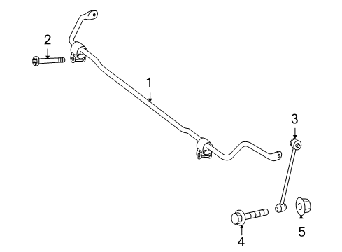 2010 Mercedes-Benz E350 Stabilizer Bar & Components Diagram 12