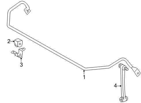 2011 Mercedes-Benz SLK300 Stabilizer Bar & Components Diagram 4