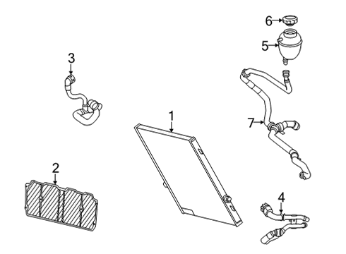 2021 Mercedes-Benz AMG GT Black Series COOLANT LINE Diagram for 190-500-59-00